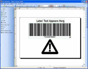 Bar code labeling software